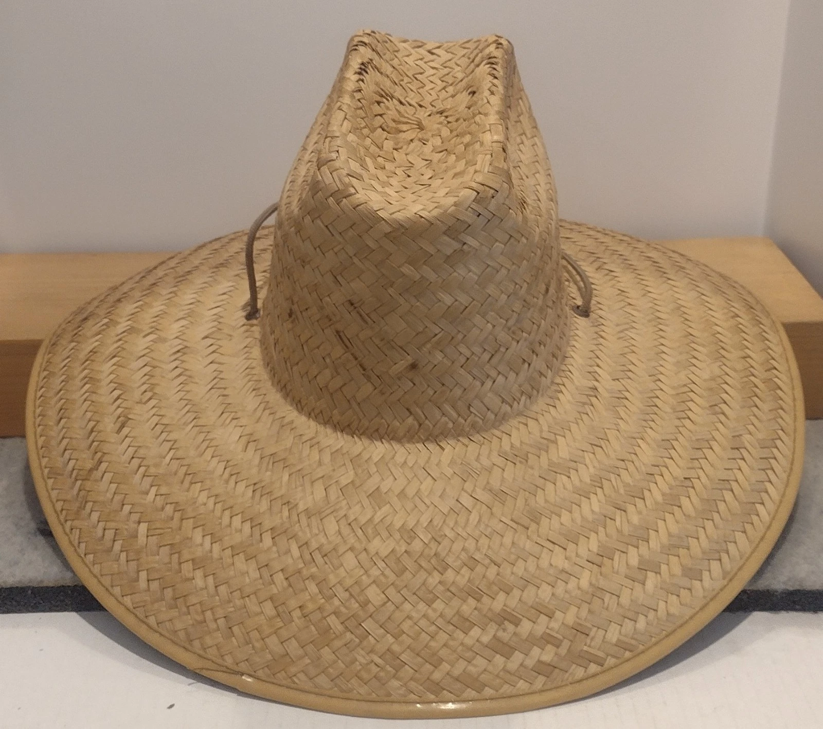 Large Natural Straw Hat Wide Brim Made in Mexico Gardening Hat Beach Hat Sun Hat