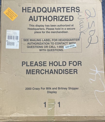 Raro Nuevo En Caja Britney Spears "Got Milk" Original Cartón Standee Display - Imagen 5 de 5