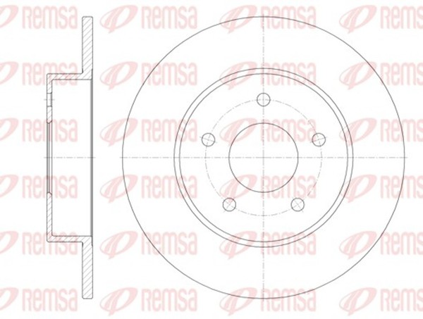 2X Remsa Bremsscheibe 6820.00 FüR Primera Almera P12 V10 Tino Nissan WP12 Visia-image