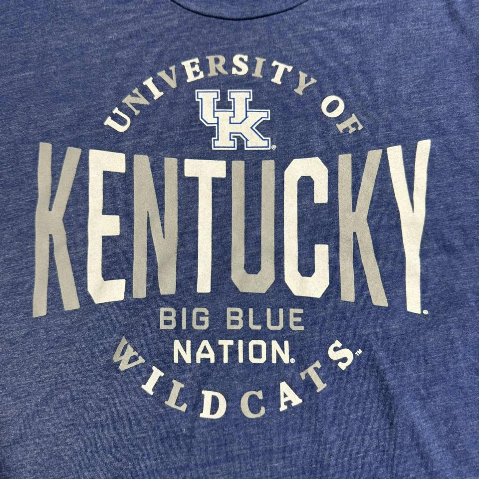 Camiseta azul de fanáticos de la Universidad de Kentucky para mujer nueva universidad NCAA pequeña Foto 3 de 4