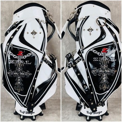 ZEAL Rare Design Cross Enamel Cart Bag Golf Carry Caddy Bag Rare