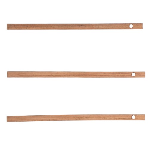 3 Pcs Hollowed Copper Gib Caliper Smooth Sliding Part Repair Insert with Hole - Foto 9 di 12