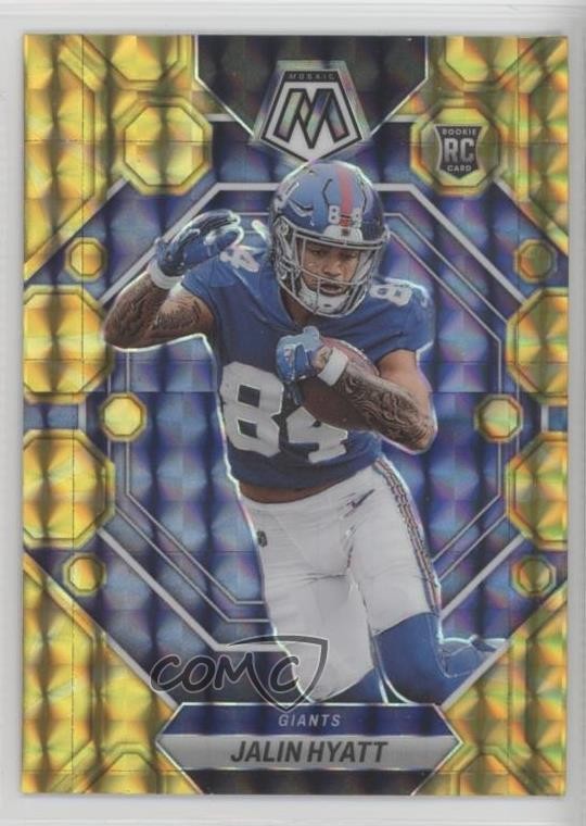 2023 Panini Mosaic Rookies Reactive Yellow Mosaic Prizm Jalin Hyatt #329 1o8k