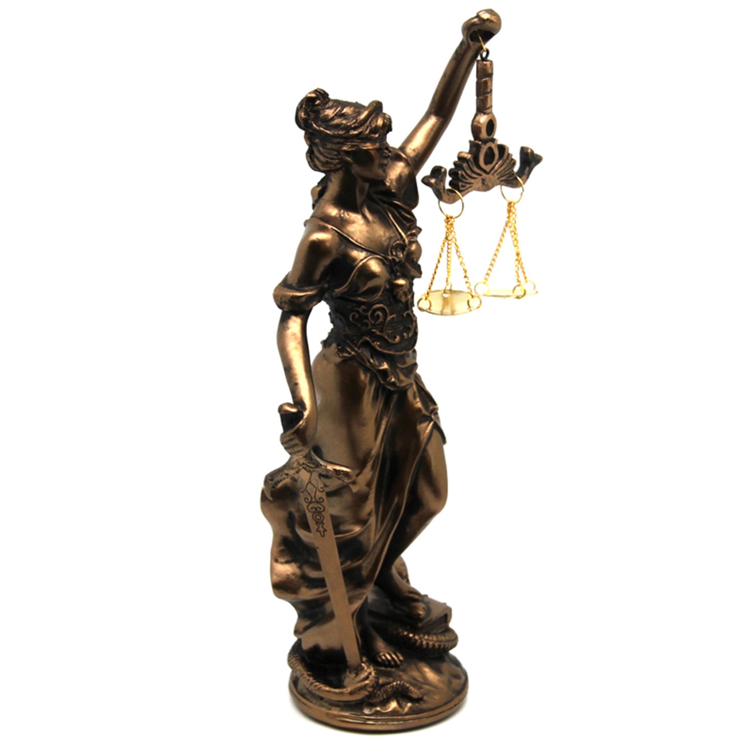 Statue Thémis balance et épée pour cabinet d'avocat et bureau - 2