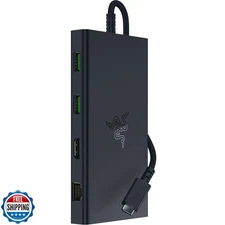 Razer USB C Dock 11-Port Travel Charging Station for Windows Mac Laptop iPad 