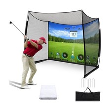 Golf Net with Impact Screen, 11x8FT Spacious Golf Practice Net for Backyard, ...