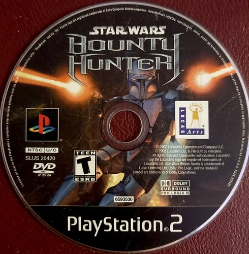 Star Wars: Bounty Hunter (Sony PlayStation 2, 2002) Disc Only Tested