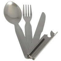Army Essbesteck Campingbesteck 4-Teilig Bw Armee Outdoor Feldbesteck Edelstahl