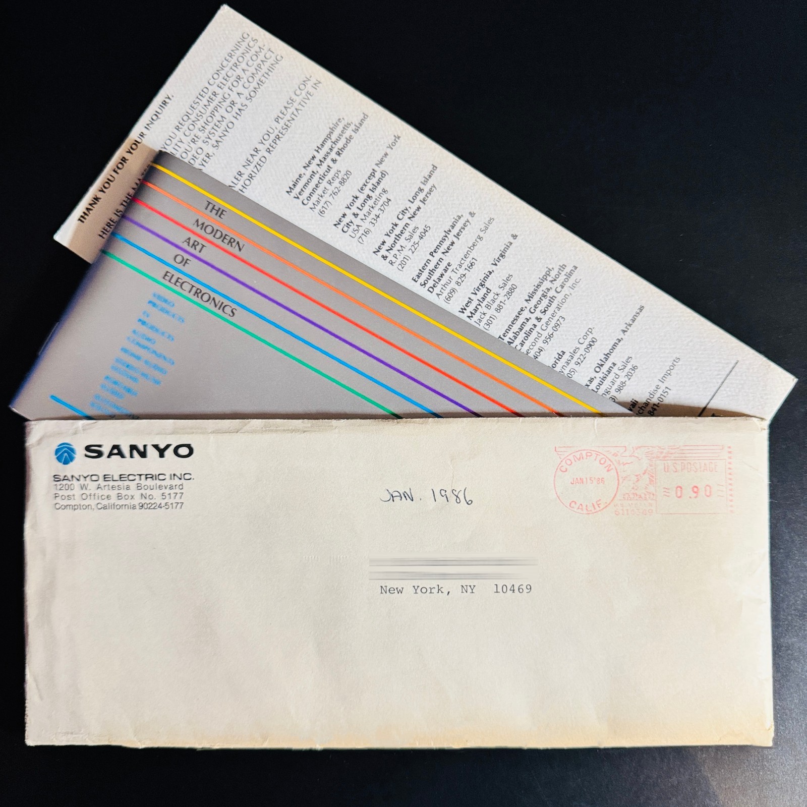1985 SANYO CONSUMER ELECTRONICS CATALOG TV, Stereo, Betamax, Tape, CD, MORE NM