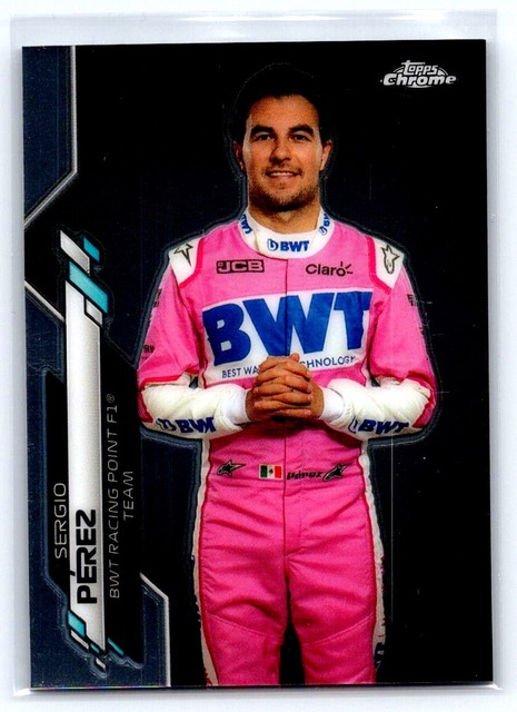 2020 Topps Chrome Formula 1 Sergio Pérez BWT Racing Point F1 #13 bx8D