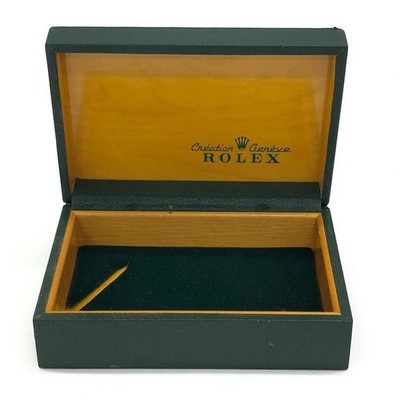 VINTAGE ORIGINAL ROLEX grün Uhrenbox Gehäuse 68.00.2 Holz Leder 250920006yA