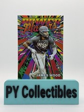 2025 Topps Series 1 Celebration #PP-23 James Wood (RC) Green Foil /99 Nationals
