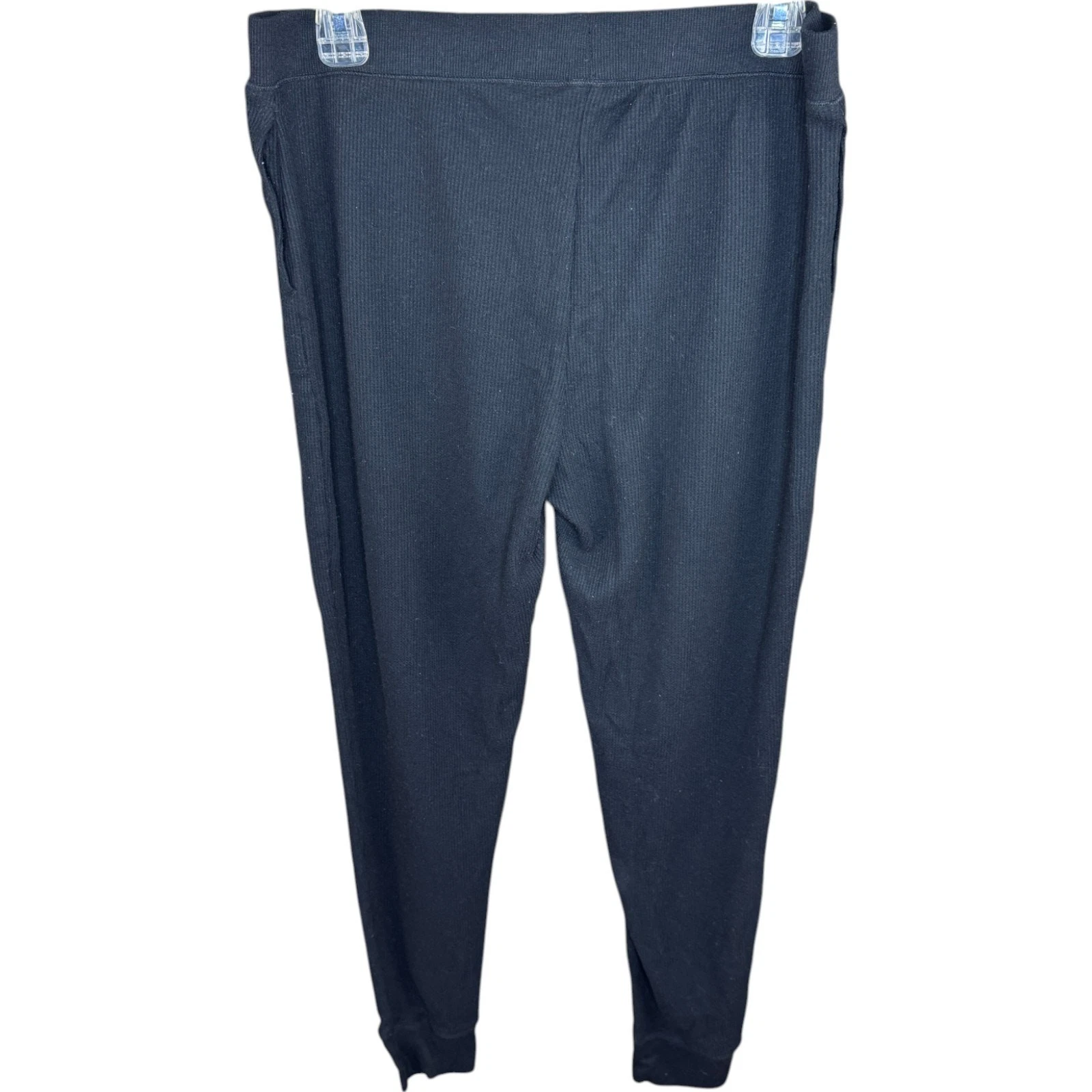 Cuddl Duds Cozy Thermal Base Layer Leggings Black Slim Fit Pull-On Small