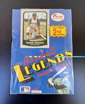 Offering a factory-sealed 1989 Pacific Baseball Legends II (2nd Series)