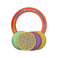 Multicolor SPORT_TARGET BACKNINE Outdoor Throwing Game with Wingman Discs