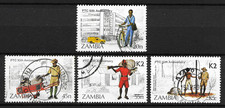 Zambia 1985 10th Anniv of Post & Telecommunication Lightly used set S.G. 441-444
