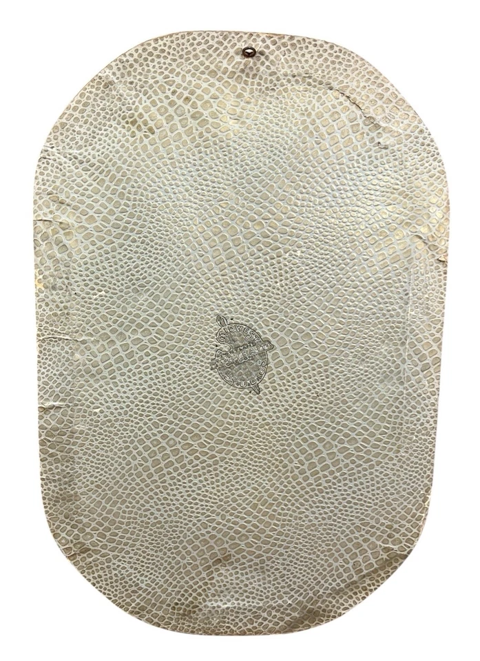 Antiguo marco curvo convexo burbuja vidrio madera dorada foto a color niño joven Foto 2 de 4