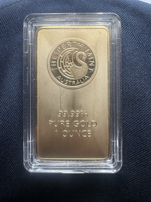 #ad The Perth Mint Australia 1 Ounce Gold Bar 99.99% Pure Bullion Gold Investment $3550.00