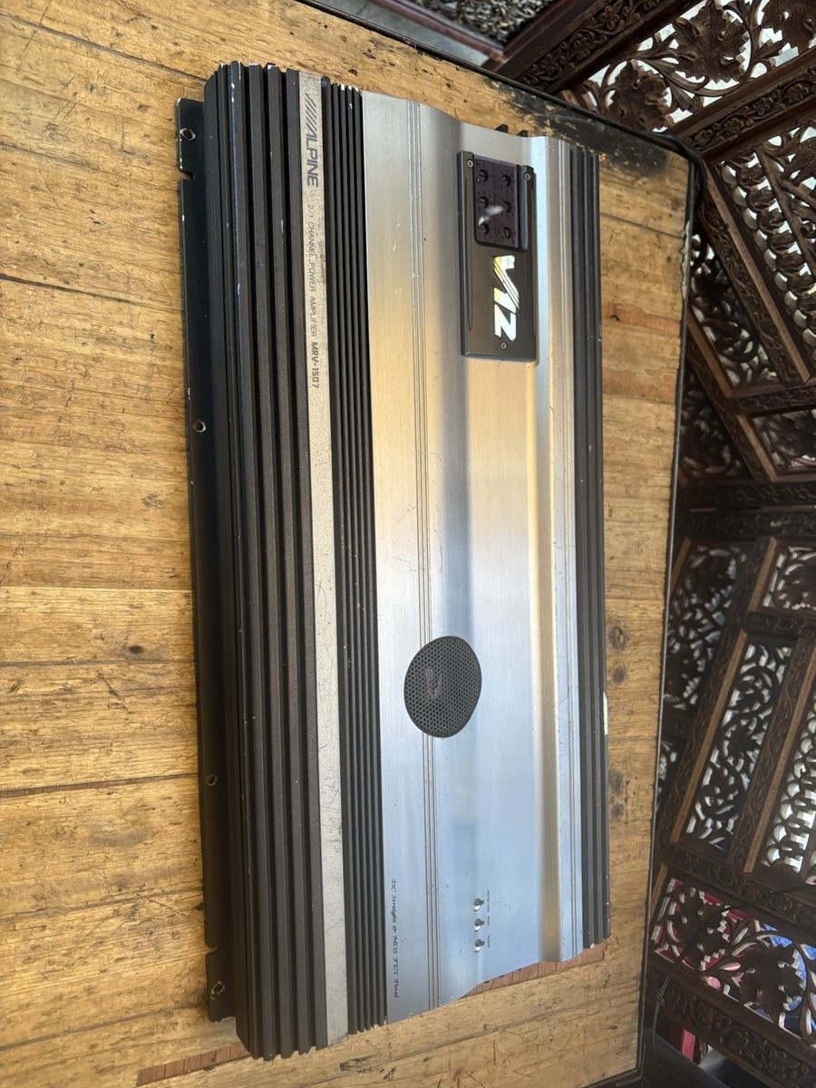 ALPINE MRV-1507 ,2/1 Channel Car Amplifier Audio Tully Tested