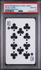 2016 POKEMON PLAYING CARDS MARIO PIKACHU 10 OF CLUBS PSA 8