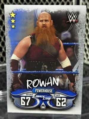 2018 Topps Slam Attax WWE Erik Rowan Wrestling Card Wyatt Six Family Red Beard