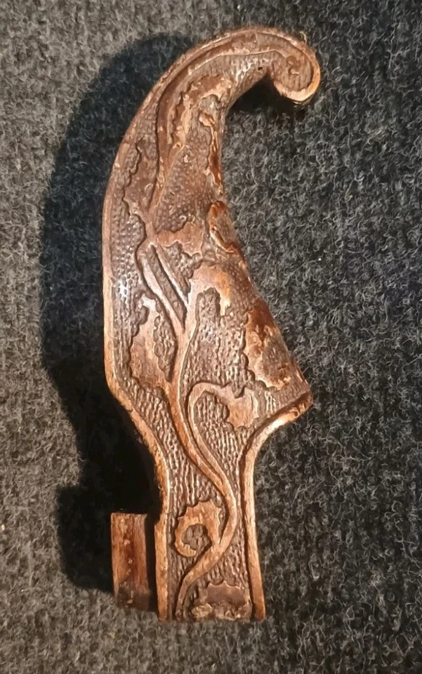 Ancien Petit Sabot Sculpté Collection Art Populaire Objet De Maîtrise  - Photo 3/4