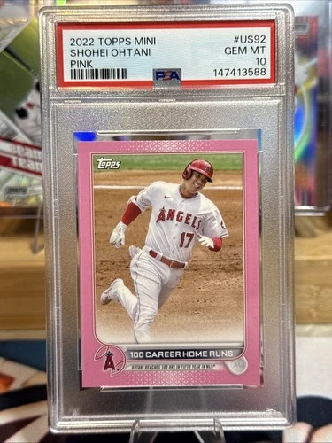 2022 Topps Mini Shohei Ohtani /25 Pink PSA 10 #US92