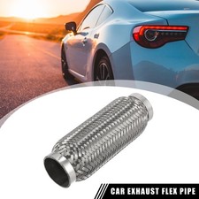 2"x7"x8" 50x200mm Car Exhaust Flexible Pipe Tubing Universal Stainless Steel