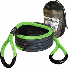 Bubba Rope 176653GR Sidewinder UTV Recovery Rope - Black/Green