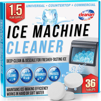 Ice Machine Cleaner Tablets   Ice Maker Cleaner & Descaler for Countertop, Nugge