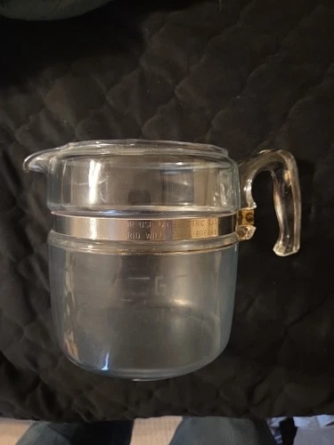 Pyrex Flameware 6 Cup Percolator - #7756 Missing Lid And Insert