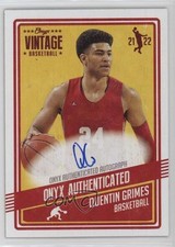 2021-22 Onyx Vintage Auto Quentin Grimes #VAQG Auto 1gh7