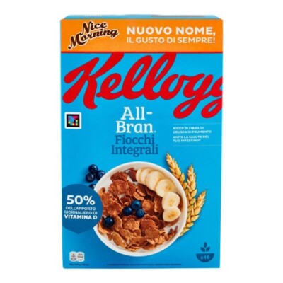 6x Kellogg's Nice Morning Cereals Vollkornflocken mit Weizenkleie 500g