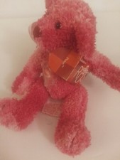 Russ Posie Pink Teddy Bear Approximately 8" Tall Mint With All Tags
