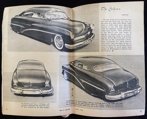 April 1958 RODS & Custom Magazine - Lowdown on Lowering - Chrome Plating ++ - Picture 4 of 6