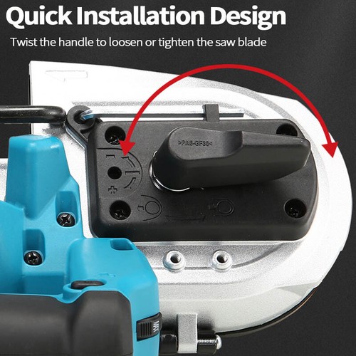 Brushless Cordless Band Saw Cold Cut Metal Cut Off Chop For Makita 18V Battery - Picture 5 of 11