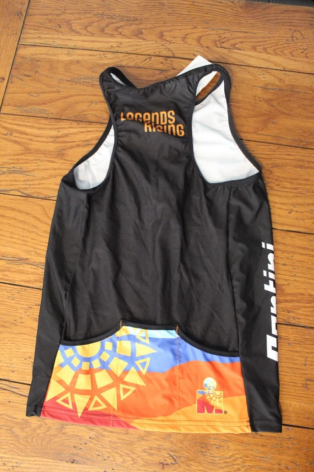 Camiseta sin mangas Santini para hombre pequeña de triatlón Ironman St. George Utah Worlds Foto 2 de 4