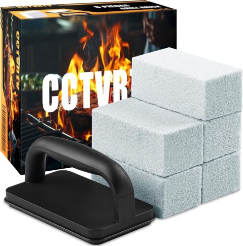 Heavy Duty Grill Cleaner, Cleaning Bricks with Handle/Grill...