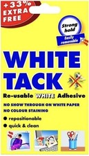 White Tack Original REUSABLE Sticky Adhesive, Multi-Purpose, Repositionable.