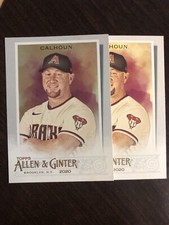 2020 Topps Allen and Ginter Hot Box Silver & Base 224 Kole Calhoun Diamondbacks