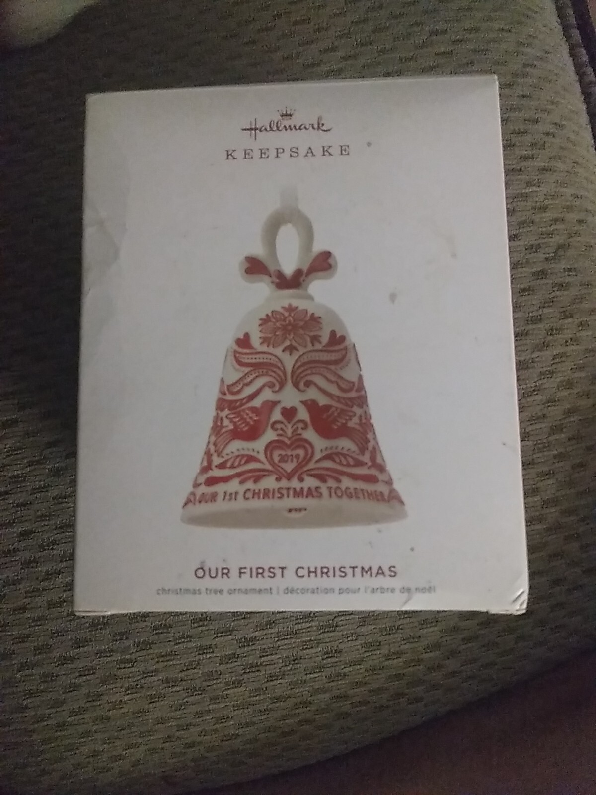 Hallmark Keepsake 2019 First Christmas Porcelain Bell Ornament