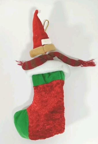 Hanging Christmas Stuffed Stocking with Snowman 12" - Picture 4 of 4