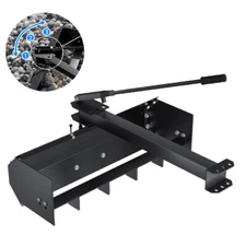 42" Tow Behind Box Scraper Blade Rust Resistant Lawn Tractor W/ Adjustable Grip