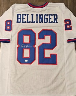 DANIEL BELLINGER SIGNED PRO COLOR RUSH JERSEY NEW YORK GIANTS FOOTBALL JSA COA