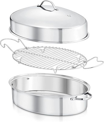Nutrichef NCOAVL99 46Cm/18'' Oval Roaster