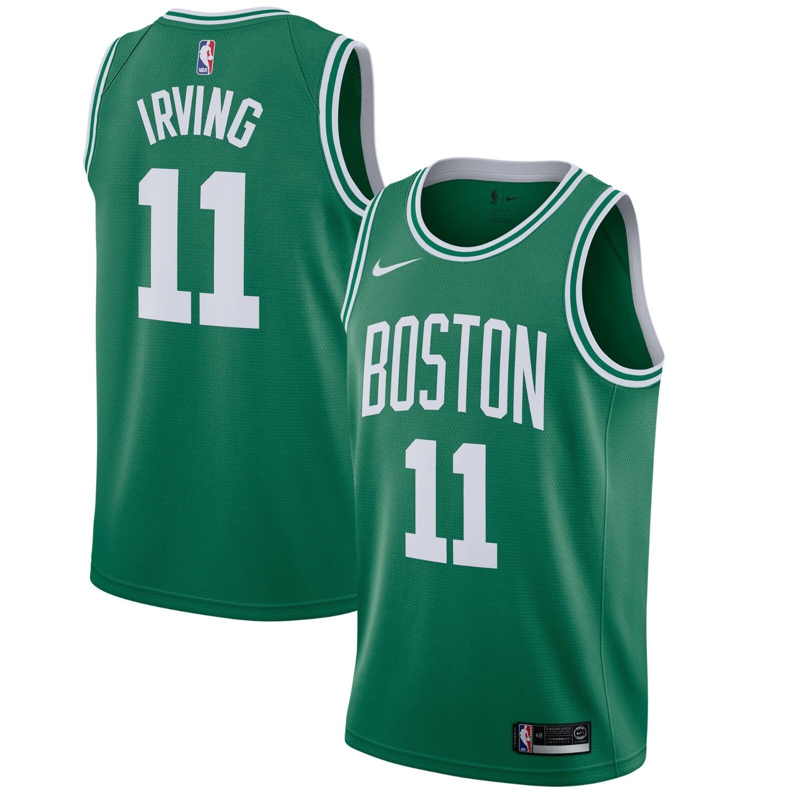 Kyrie Irving Boston Celtics 2017-18 Panini Status Game Worn Jersey Card  #M-KIV