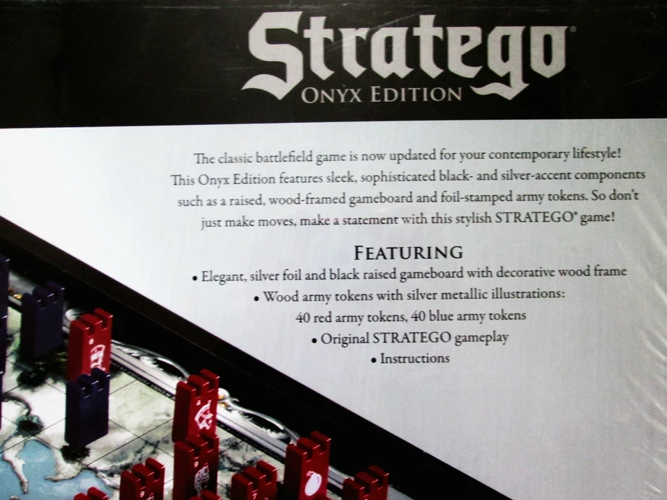 NEW Sealed Stratego Onyx Edition Hasbro Collectible Edition Strategy Board Game - Image 3 of 4