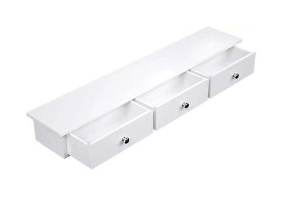 Wandmontage Schwebend 3 Schubladen Vitrine Aufbewahrung Regal Schrank Sideboard