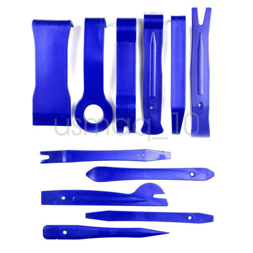 Cal-Hawk 4-Piece Nylon Pry Bar Set – Heavy-Duty Plastic Trim Removal Tool Kit For Car Dash Panels & Molding