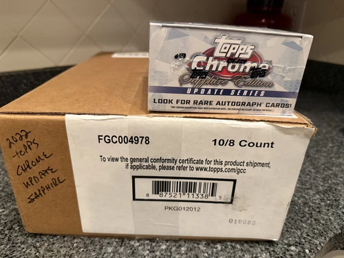 2022 Topps Chrome Update Sapphire FACTORY SEALED Case 10 Box Bobby Witt J-Rod